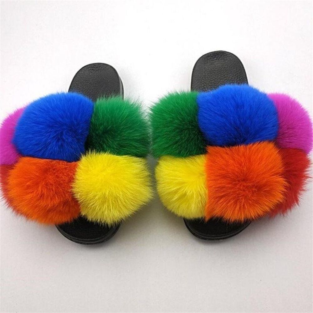 ✨Host Pick✨Women’s Fur Ball Fluffy Slippery